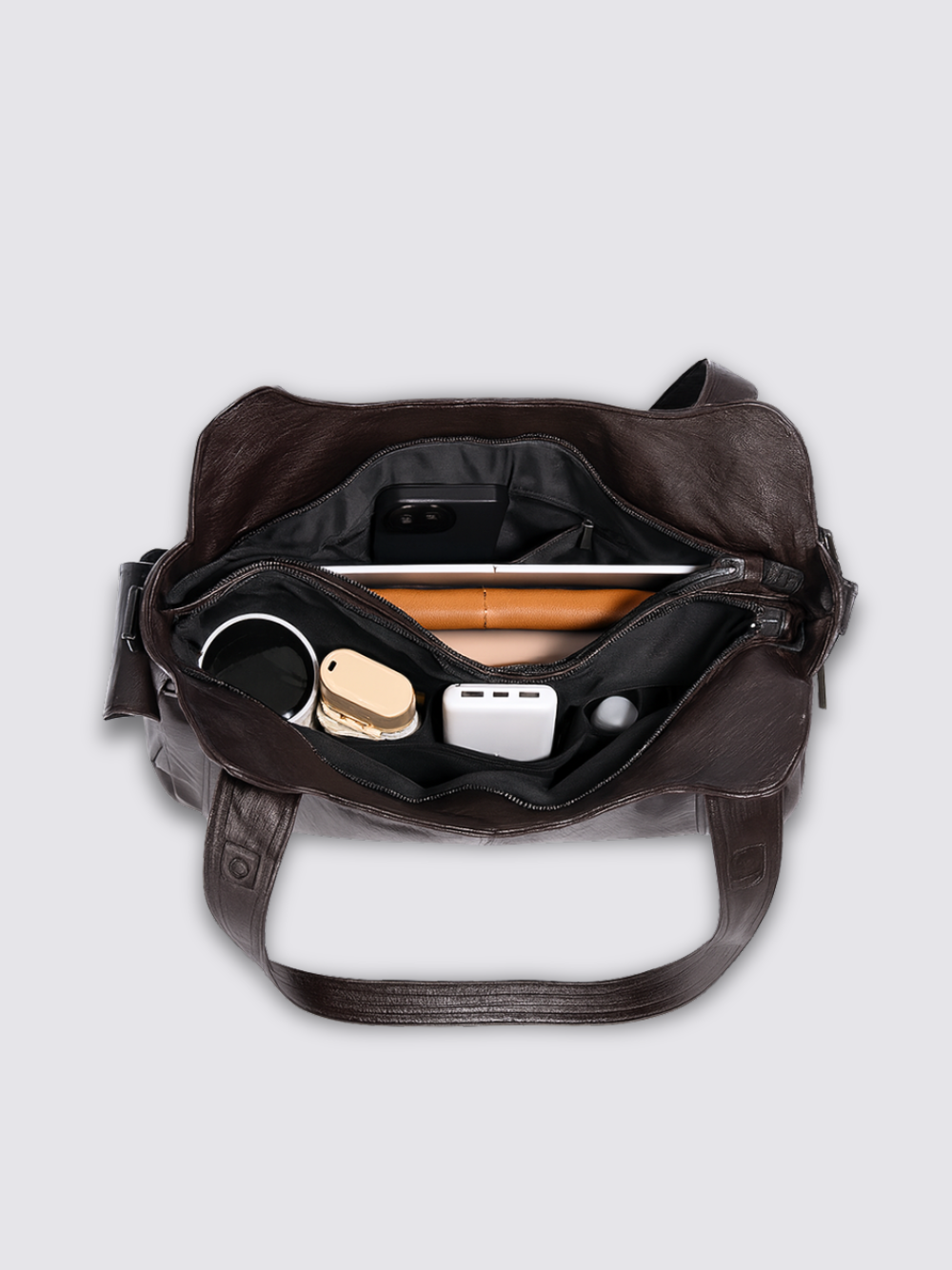 Ange leather bag - Brown