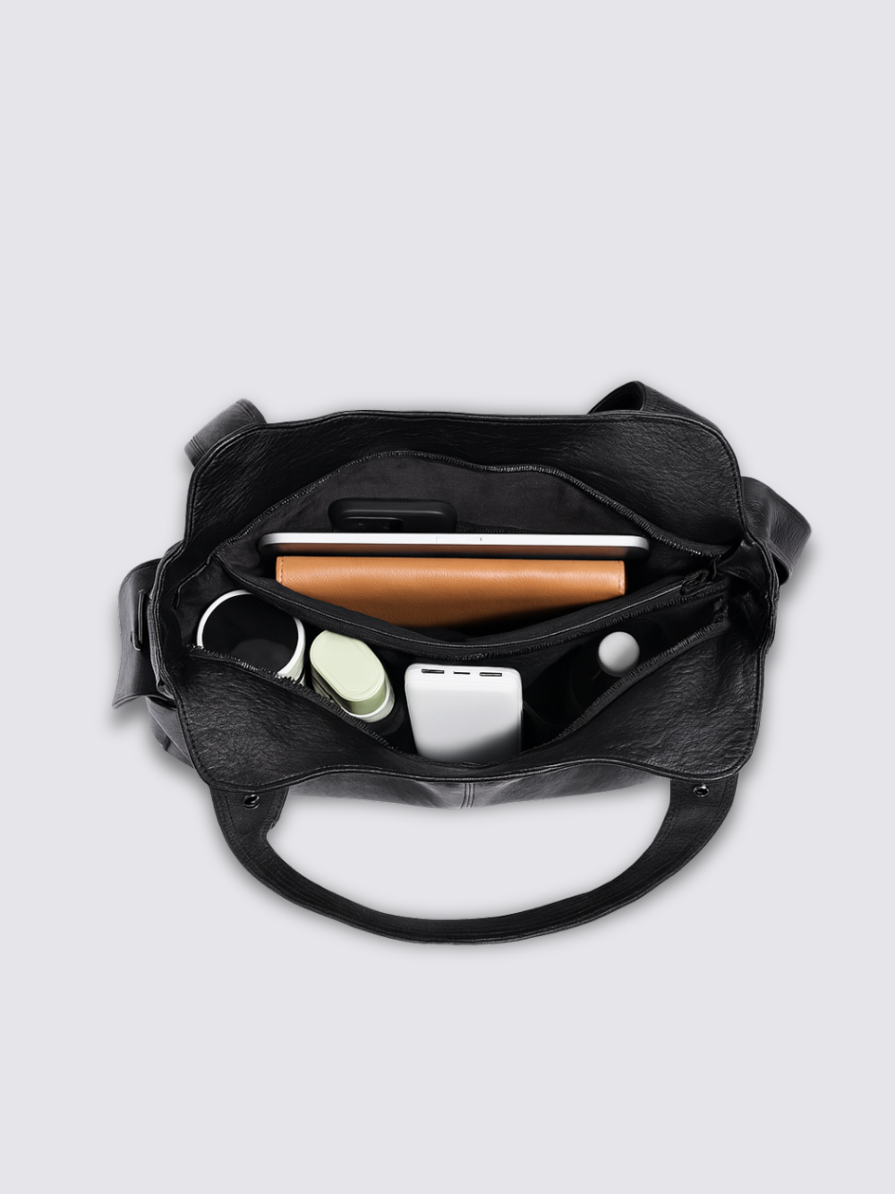 Ange leather bag - Black