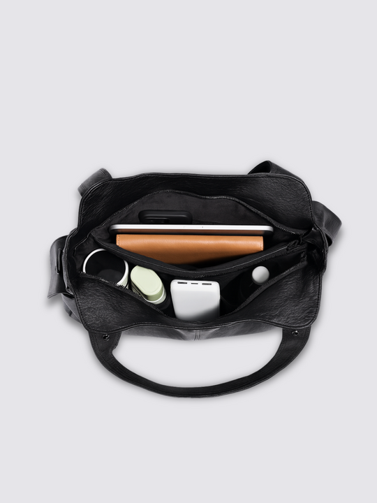 Ange leather bag - Black