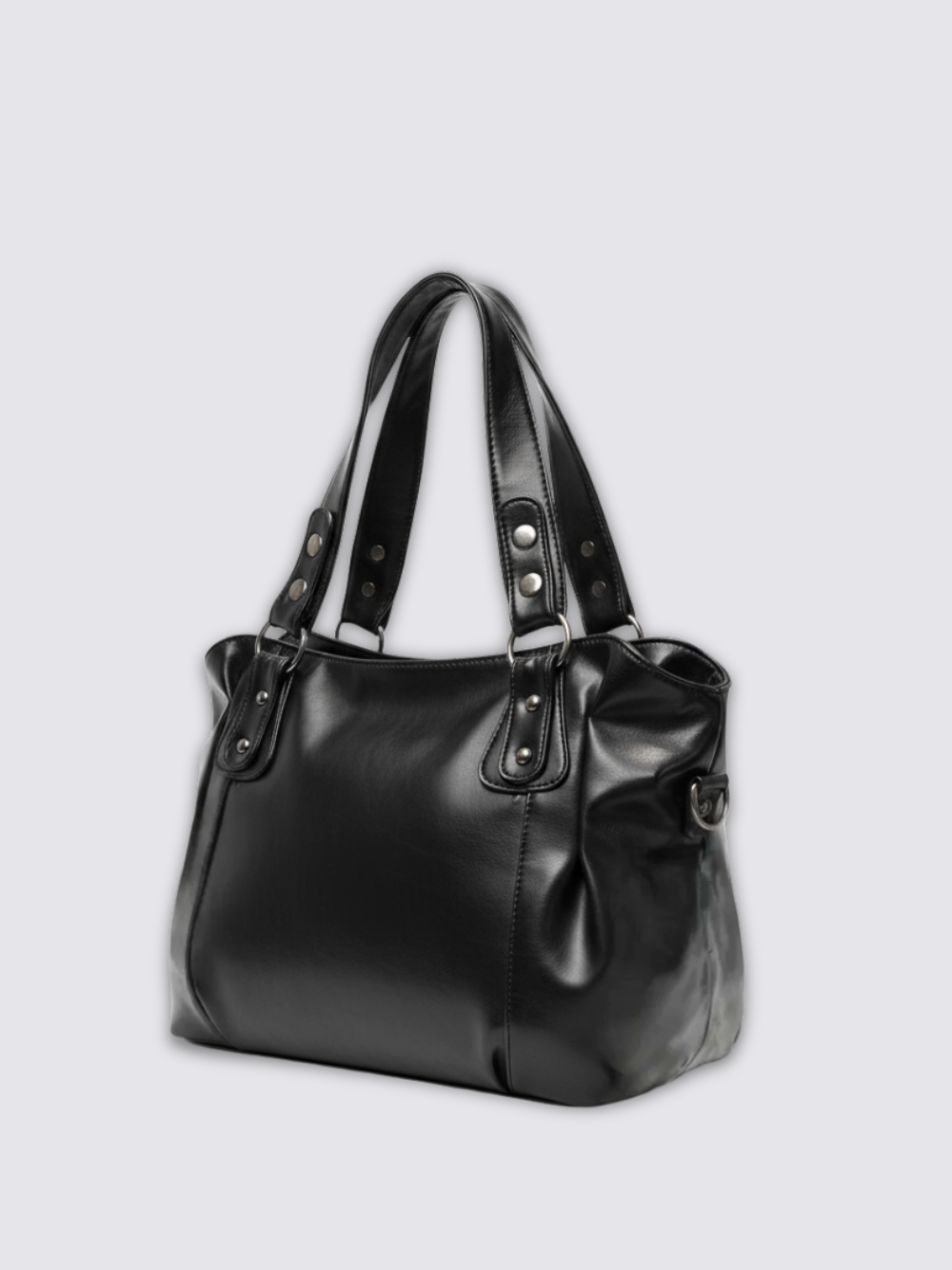 Angelina Leather Bag - Black