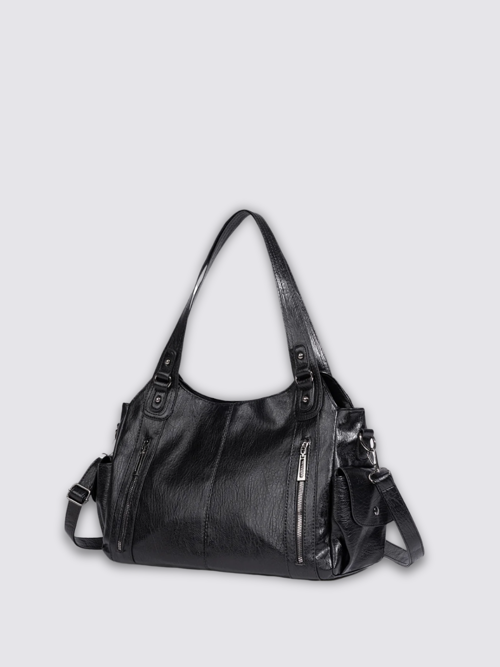 Ange leather bag - Black