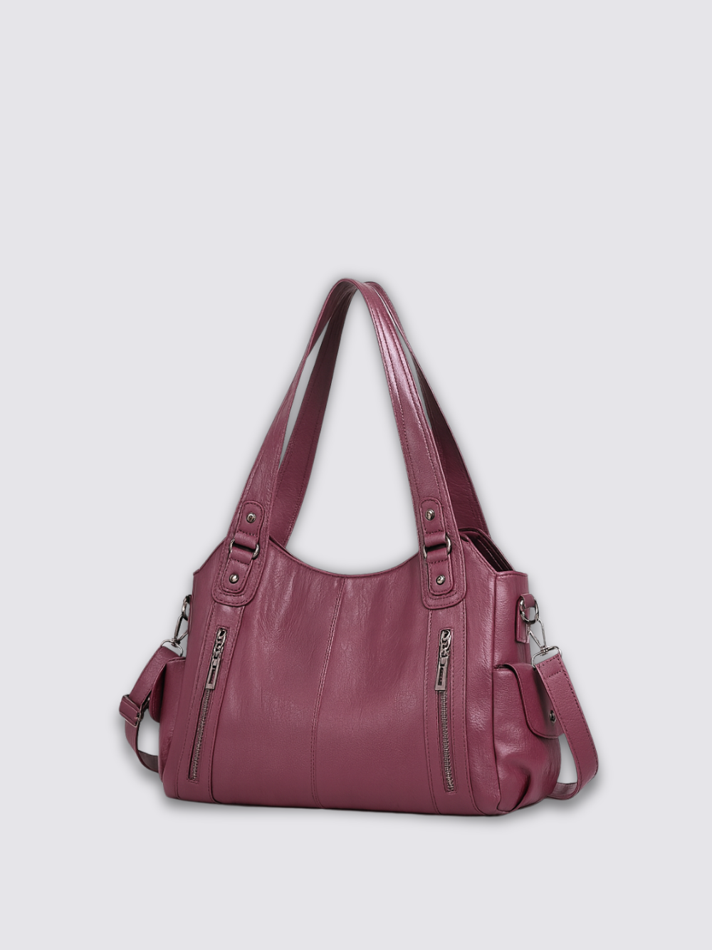 Ange leather bag - Burgundy