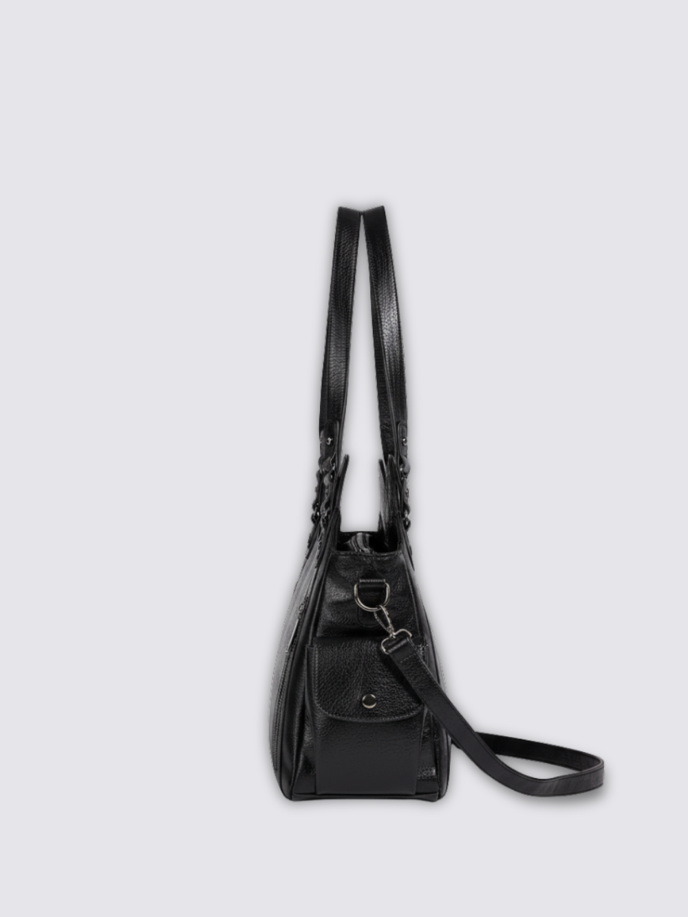 Ange leather bag - Black