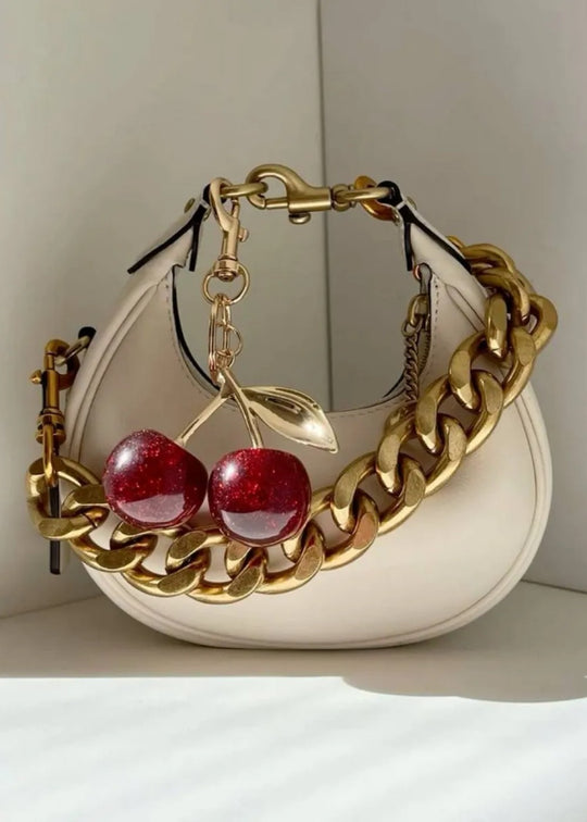 Gold cherry charm