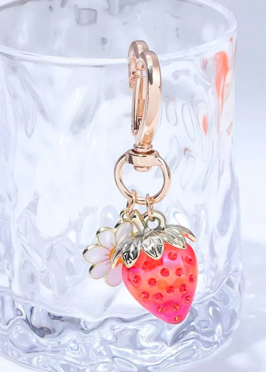 Strawberry and daisy charm
