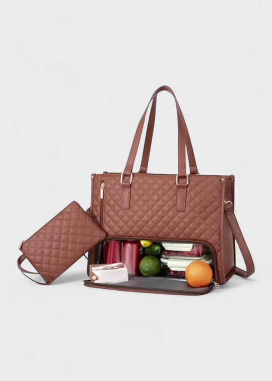 3-in-1 Quilted Tote Bag
