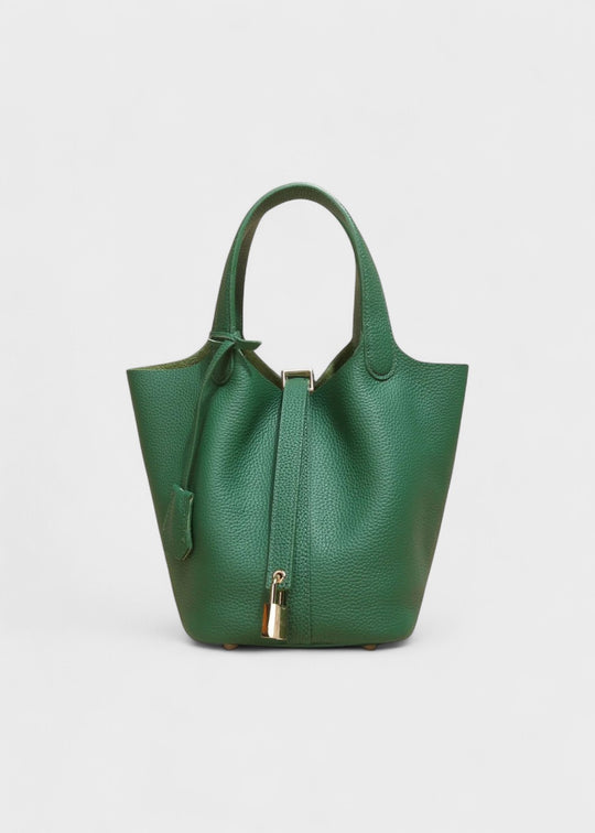 Viral Leather Bucket Bag