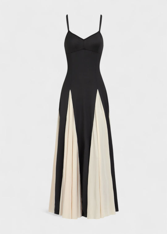 Black dress with thin straps