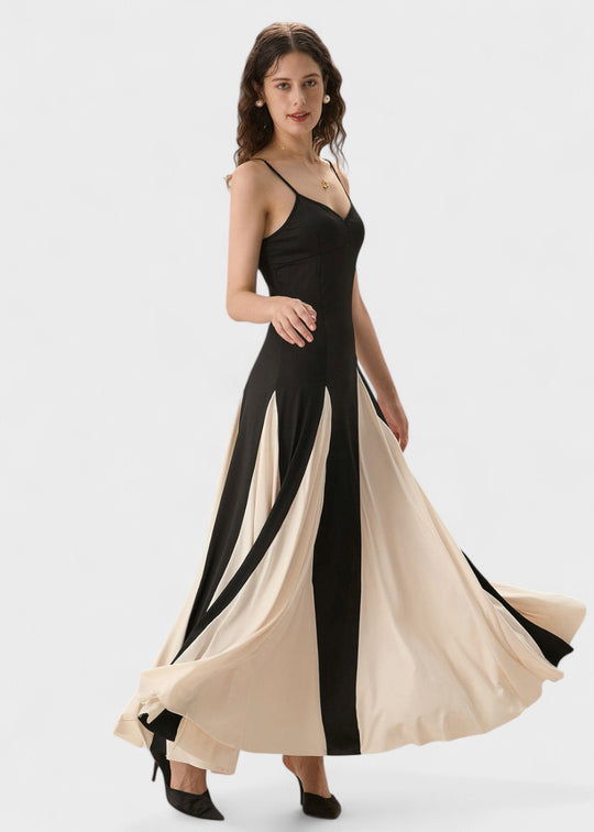 Black dress with thin straps