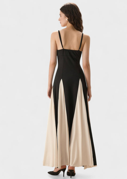 Black dress with thin straps