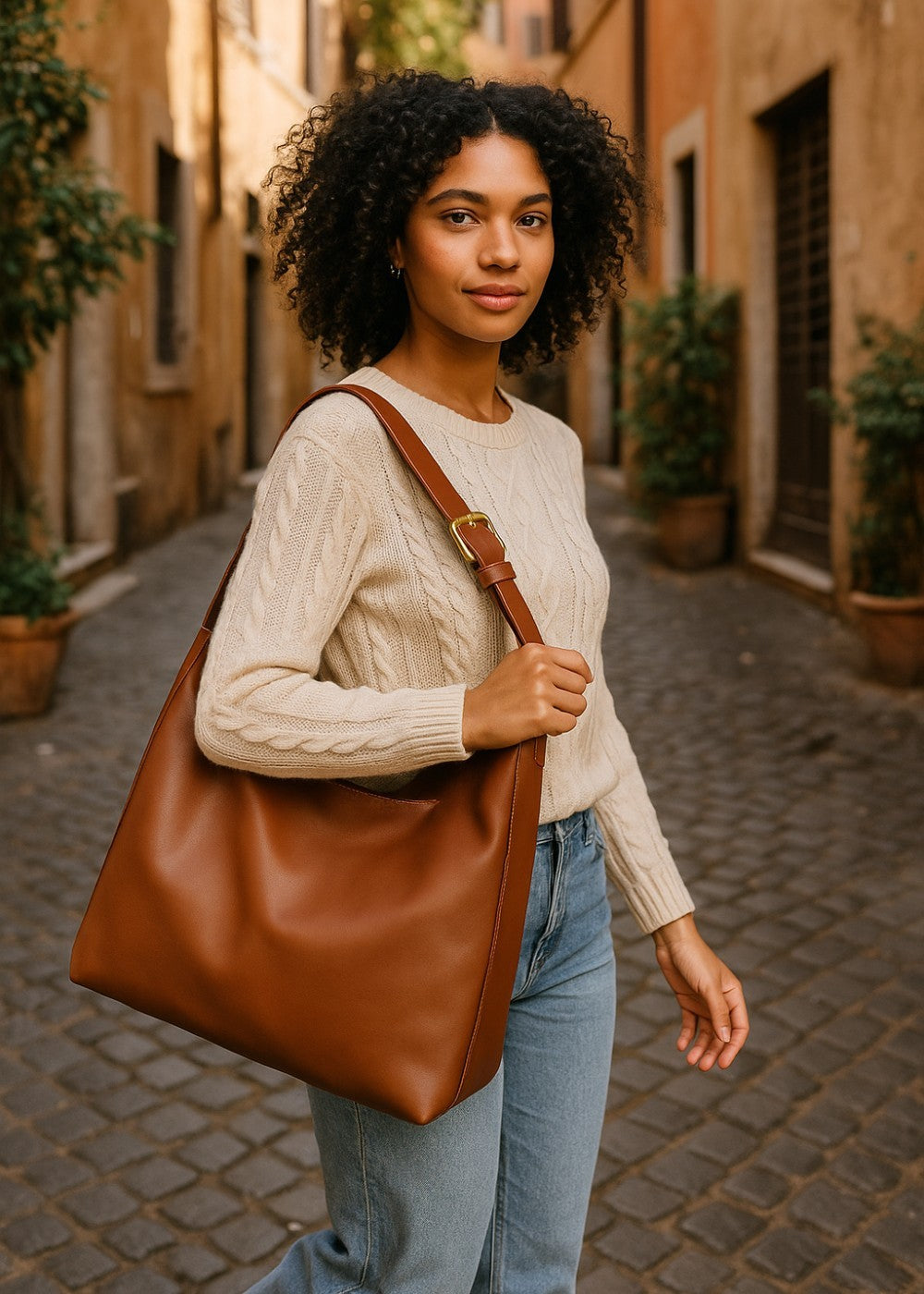 Julia leather bag + 1 free pouch