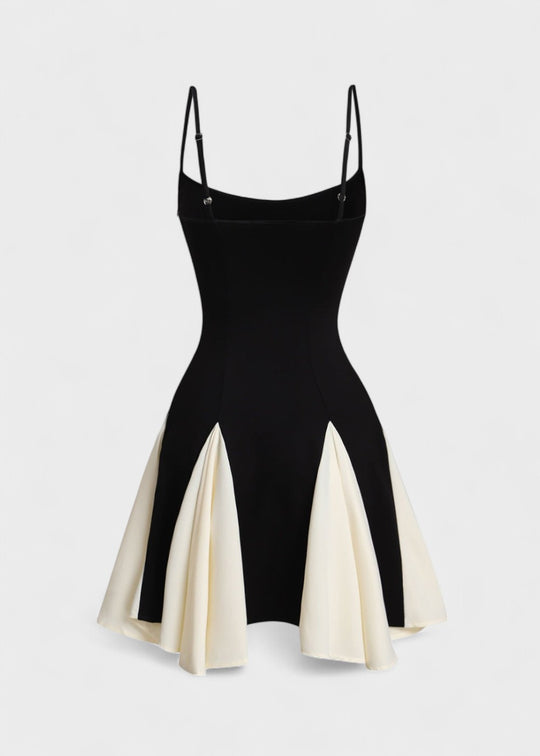 Black dress with thin straps
