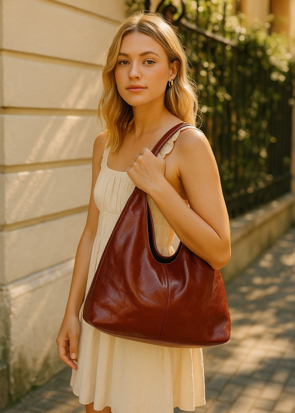 The Napoli Bag with matching pouch