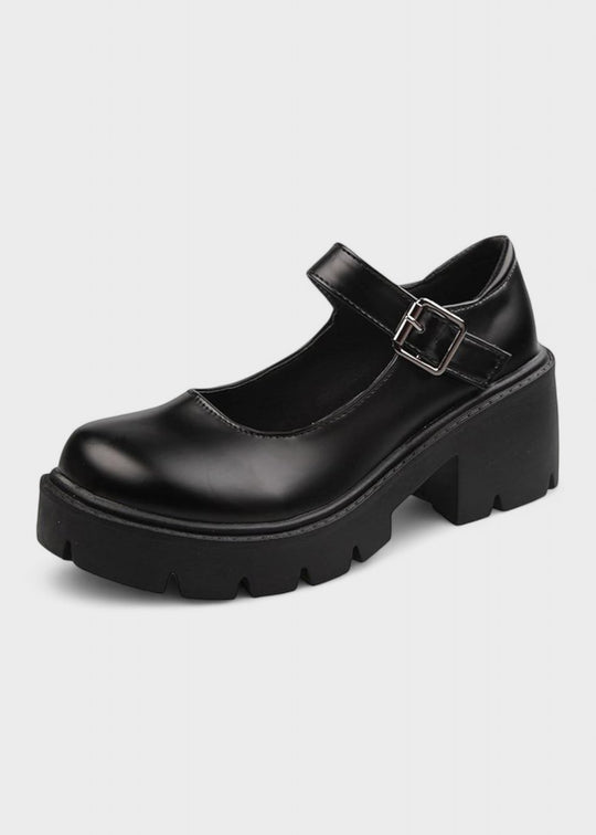 Bonnie - Oxfords Black Patent Leather Pumps Boots