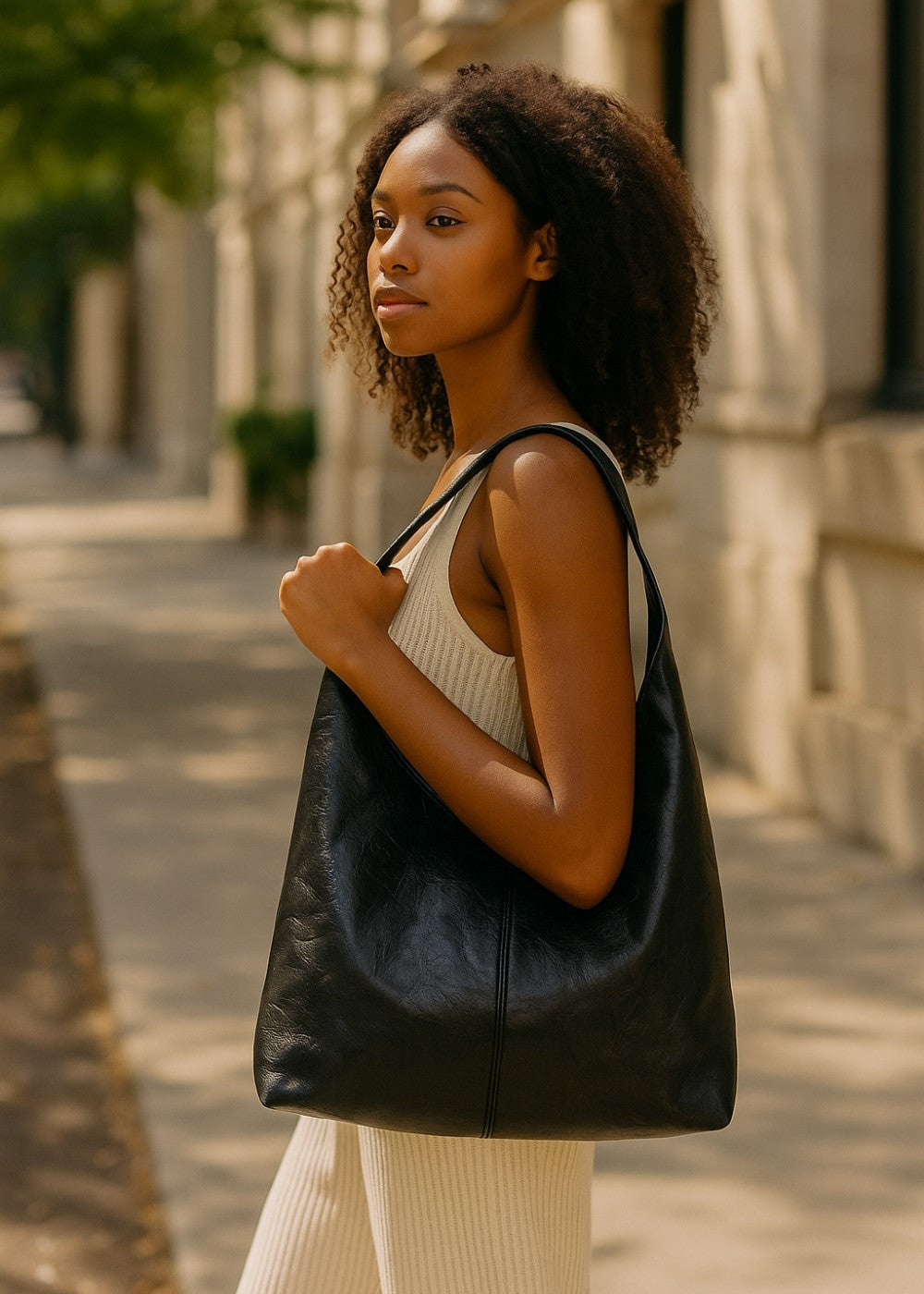 The Napoli Bag with matching pouch